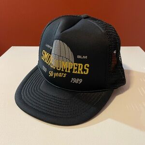 Vintage Smokejumpers 50 Years‎ Men’s Black Foam Snap Back Mesh Trucker Hat Cap